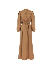 Elisabetta Franchi Flowing Gabardine Trench Coat | Neutrals | FARFETCH at Farfetch